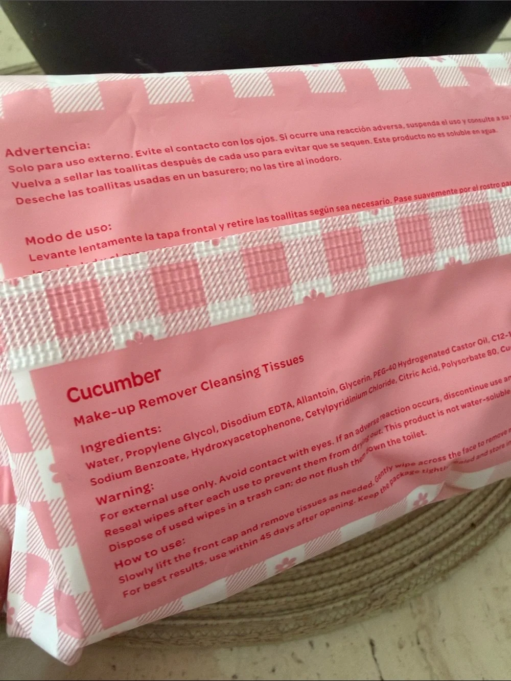 Strawberry Shortcake x Celavi Makeup Remover Cleansing Tissues - Cucumber 2 Pack